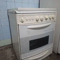اجاق گاز فر دار با فر سالم ۶۰ سانتی ۴ شعله