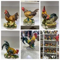 مجسمه مرغ خروس دکوری رومیزی طوطی دیوارکوب