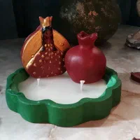 شمع یلدایی و سازهای سنگی|صنایع دستی و سایر لوازم تزئینی|پاکدشت, پارچین|دیوار