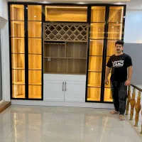 طراحی واجراکابینت وکمددیواری هایگلاس ونئوکلاسیک