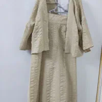 رویه و دامن ست همراه کراپ تاب زیر سایز38