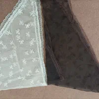 روسری دخترانه توری حاشیه دار
