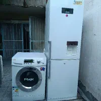 یخچال فریزر الجی اصل لباسشویی مجیک 9کیلویی