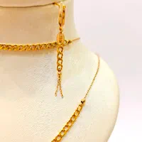 سرویس طلا کارتیر گردنبند و گوشواره دستبند ظریف|جواهرات|مشهد, آزادشهر|دیوار