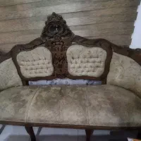 مبل 9 نفره سلطنتی چوب گردو