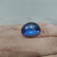 سنگ انگشتر جواهری کم باب یاقوت آبی