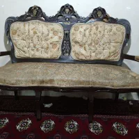 مبل سلطنتی چوب راش 9 نفره با 2میز|مبلمان خانگی و میز عسلی|گرگان, |دیوار