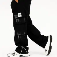 شلوار کارگو شش جیب پایین زیپ مشکی. پرداخت درب منزل|لباس|تهران, تهران‌ویلا|دیوار