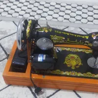 چرخ خیاطی قدیمی مارشال برقی شده سالم باقاب