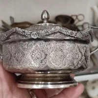 فروش دو ست کامل چایخوری نقره اصل کاراصفهان قلمزنی|جواهرات|تهران, نیروی هوایی (پیروزی)|دیوار