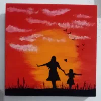 تابلو چوبی. ویژه ی روز مادر|تابلو، نقاشی، عکس|برازجان, |دیوار