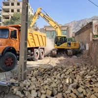 شرکت تخریب ساختمان خاکبرداری گودبرداری با پسماند