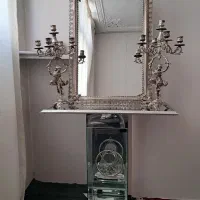 آینه شمعدان برنزی