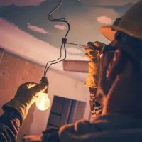 برقکار ، نصاب لوستر ، هالوژن ، سیم کشی ، اتصالی