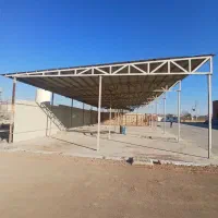 اجرا شیروانی اسکلت آهنگری پوشش سوله ...