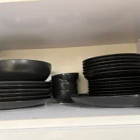 سرویس غذاخوری شش نفره مشکی