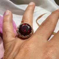 گارنت پایروپ ۲۰ قیراط رکاب نقره|جواهرات|تهران, سازمان برنامه جنوبی|دیوار