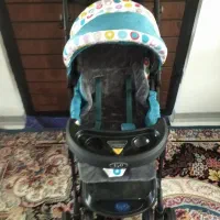 کالسکه و پشه بند گهواره نو برای سیسمونی
