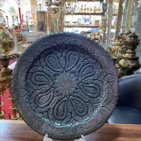 سینی مسی قدیمی فول قلم