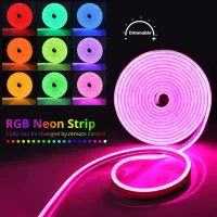 ریسه نئون ۱۲ ولت RGB کیفیت عالی نور یکدست