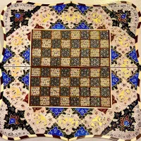 تخته‌نرد مینا و خاتم دالبر تذهیب