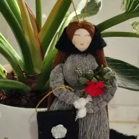 عروسک مکرومه|صنایع دستی و سایر لوازم تزئینی|کیش, |دیوار