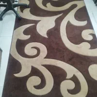 فرش ۴مترب کرم قهوه‌ای