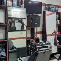 دکور آرایشگاه مردانه|آرایشگاه و سالنهای زیبایی|رشت, معلولین|دیوار