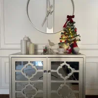 کنسول چوب و آینه