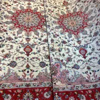 فرش دستباف جفت ۹ متری کاشمر گل ابریشم دستبافت|فرش|تهران, مولوی|دیوار
