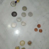 تعدادی سکه قدیمی ایرانی و خارجی