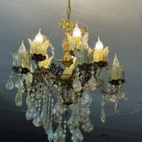 لوستر ۸شاخه و ۶ شاخه برنجی|لوستر و چراغ آویز|بندرعباس, |دیوار