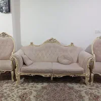 مبل نیمه استیل نه و غذا خوری شش نفره|مبلمان خانگی و میز عسلی|گرگان, |دیوار