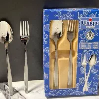 قاشق چنگال یونیک جعبه آبی فوق سنگین ضخیم