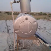 ابگرمکن خورشیدی یک مبدل حرارتیش شکسته