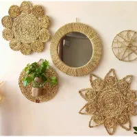 دیوار کوب حصیری  خاص و ترند