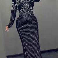 پیراهن مجلسی ماکسی برند کیکیریکی مناسب عروسی تولد