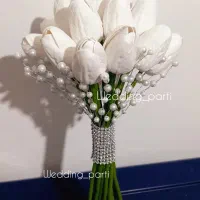 دسته گل لاله عقد و عروسی