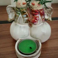 جا شمعی طرح زمستانه