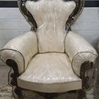 مبلمان سلطنتی تمام چوب7نفره نونوباکاورمناسب جهیزیه|مبلمان خانگی و میز عسلی|قم, زنبیل آباد|دیوار