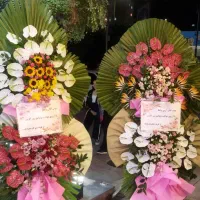 تاج گل ترحیم،  افتتاحیه ،  تزیین ماشین عروس|گل و گیاه طبیعی|رباط‌کریم, رباط‌کریم|دیوار