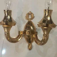 دو عدد چراغ دیواری  و یک عدد چراغ سه شعله حبابدارد|لوستر و چراغ آویز|ارومیه, |دیوار