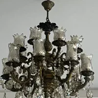 لوستر برنز ۱۶ شاخه|لوستر و چراغ آویز|تهران, شارق|دیوار