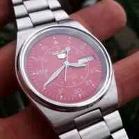 ساعت سیکو5 نبضی اتوماتیک صفحه قرمز مدل خلبانی