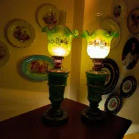 چراغ نفتی آنتیک تمام سنگ