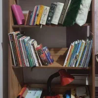 کتابخانه و استند گل