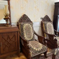 ست مبلمان قالی ۸نفره و جلو مبلی و عسلی در حد نو|مبلمان خانگی و میز عسلی|بابلسر, |دیوار