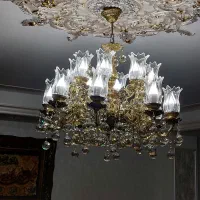 لوستر تمام برنز|لوستر و چراغ آویز|اردبیل, |دیوار