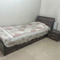 تخت یکنفره و پاتختی|تخت و سرویس خواب|تهران, شاهین|دیوار