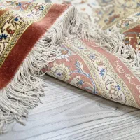 فرش تمام ابریشم دست بافت قم استاد نصیری|فرش|همدان, |دیوار